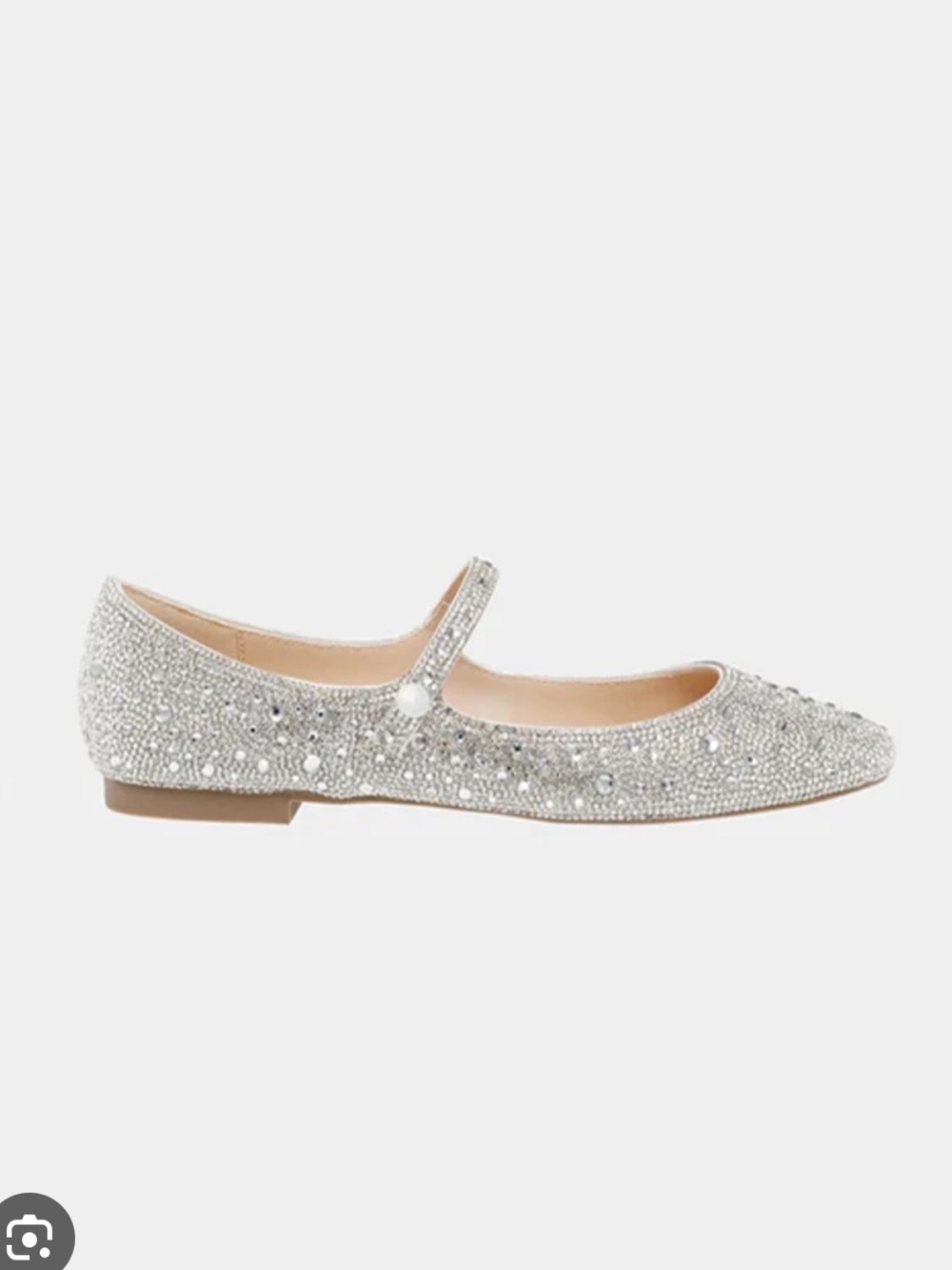 NIB Betsey Johnson sparkle flat size 7